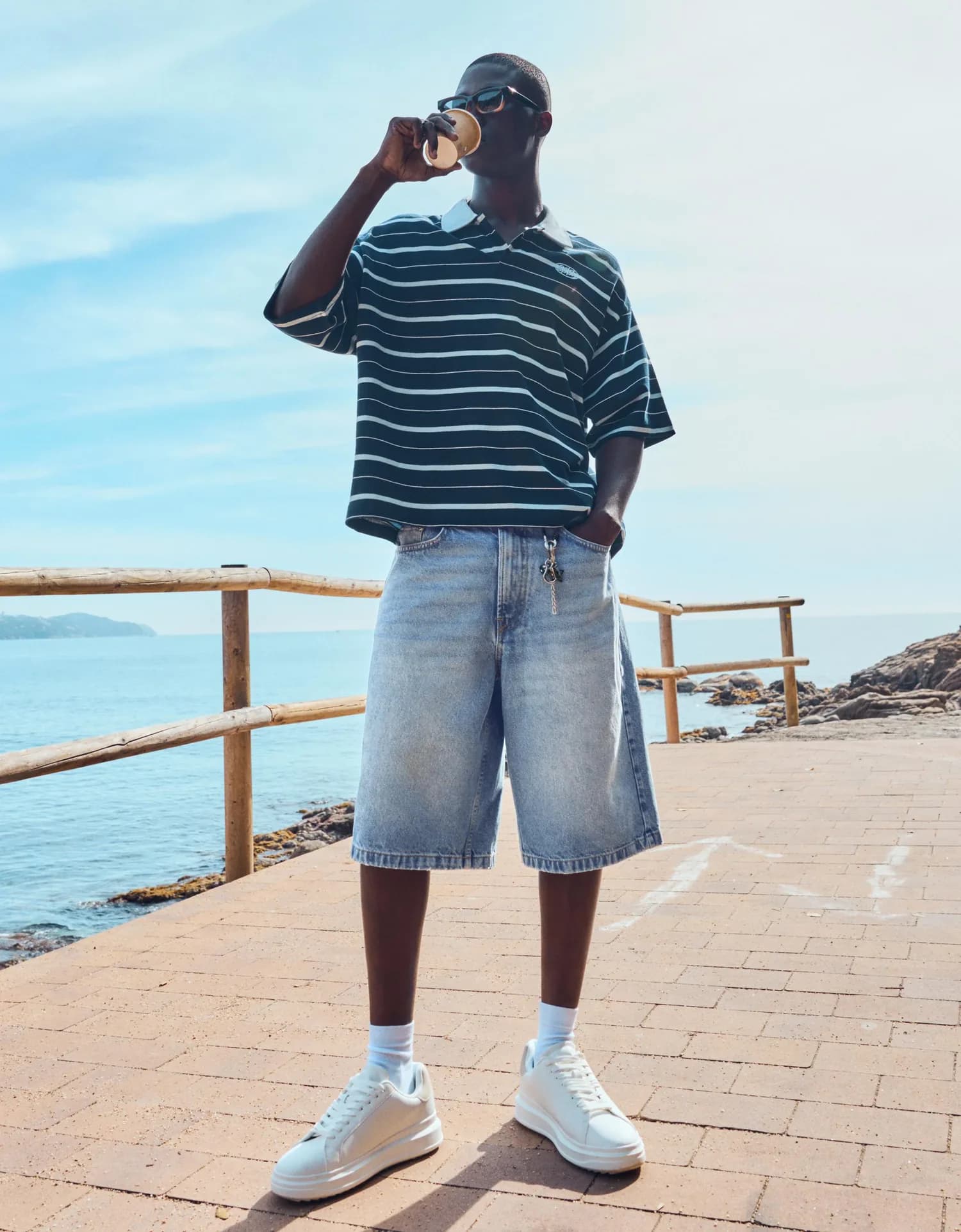 Bermuda Jeans Baggy